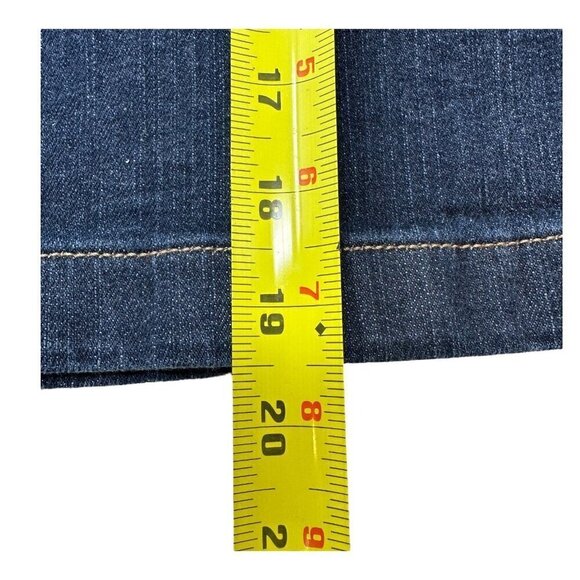 Old Navy Denim Skirt Womens Size 6 Blue Pockets Stretch Casual Office School - Picture 11 of 14